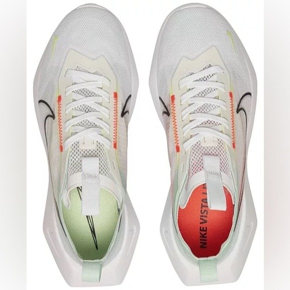 Nike Vista Lite White‎ Barely Volt Running Shoes Women's Size 9 Mesh Sneakers - Picture 2 of 16